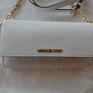 MICHAEL KORS Jet Set Large Leather Wallet w. Strap